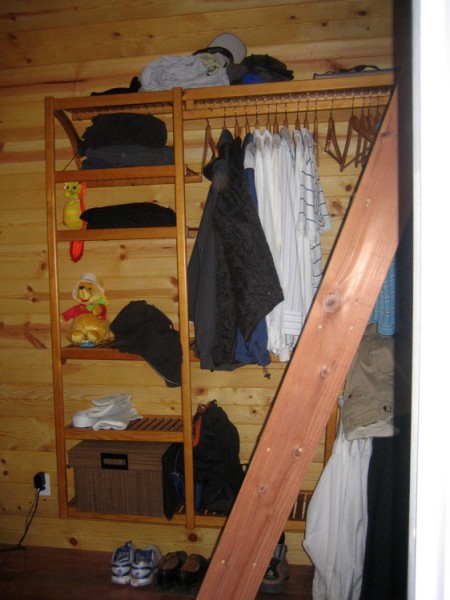 Open Closet and Ladder