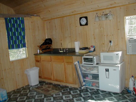A small kitchenette has been added.