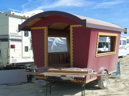 I even found a half-finished gypsy wagon down the street
