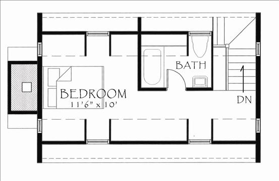 loft bedroom and bath