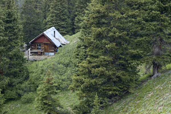 miner's cabin in Colorado