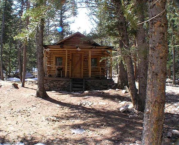 front of cabin