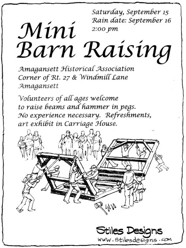 barn raising poster