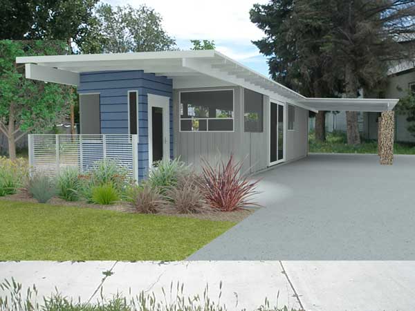 rendering of completed house