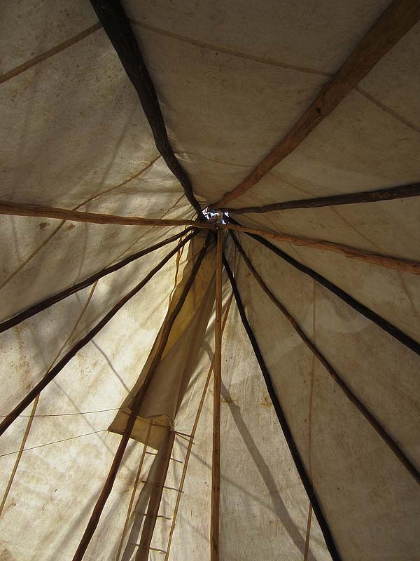 ceiling of tipi