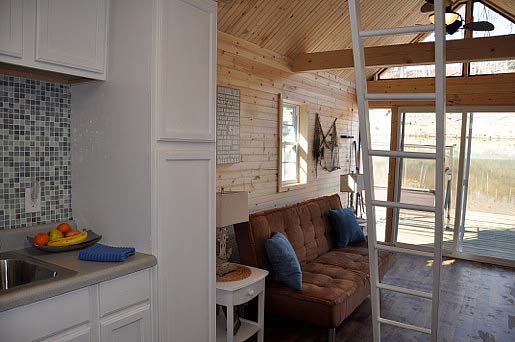 living area in boat house