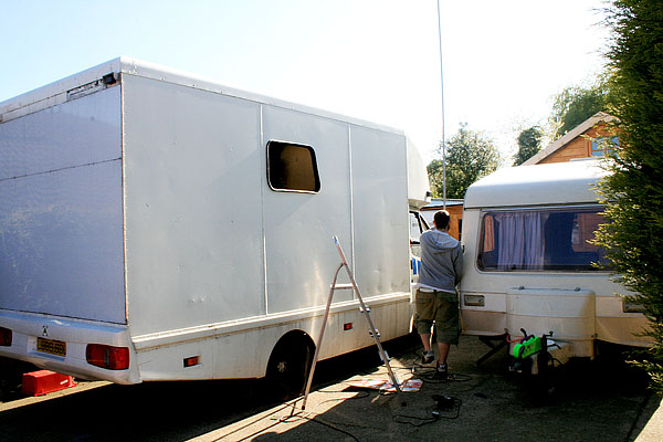van and caravan