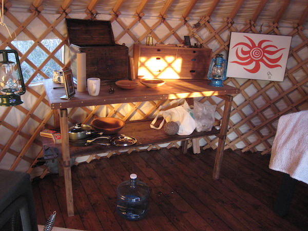 yurt living room