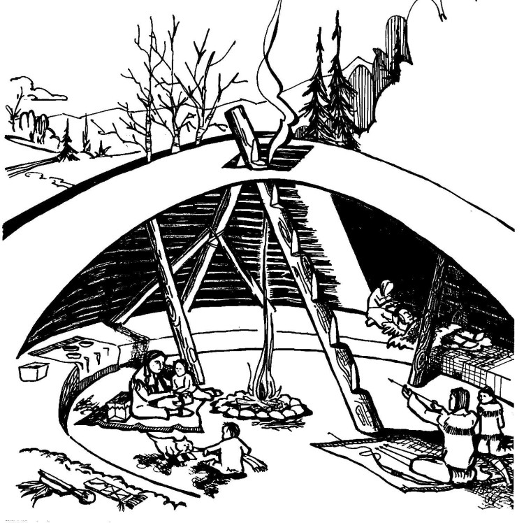 Pithouse illustration