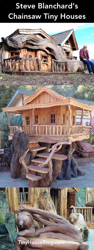 Chainsaw tiny houses