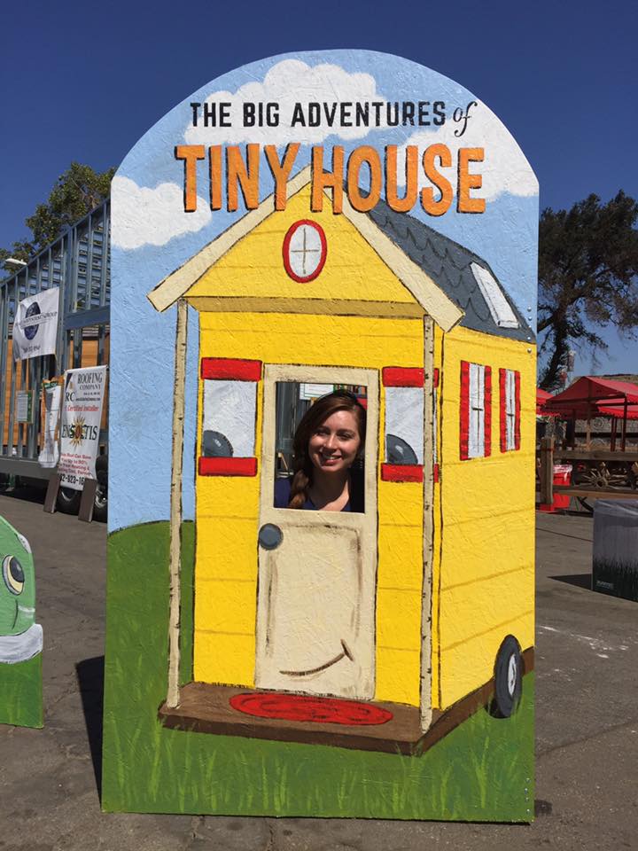 "The Big Adventures of Tiny House" adorable cut-out at the LA County Fair