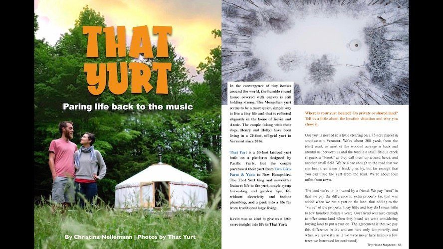 That Yurt - Living in a yurt full time