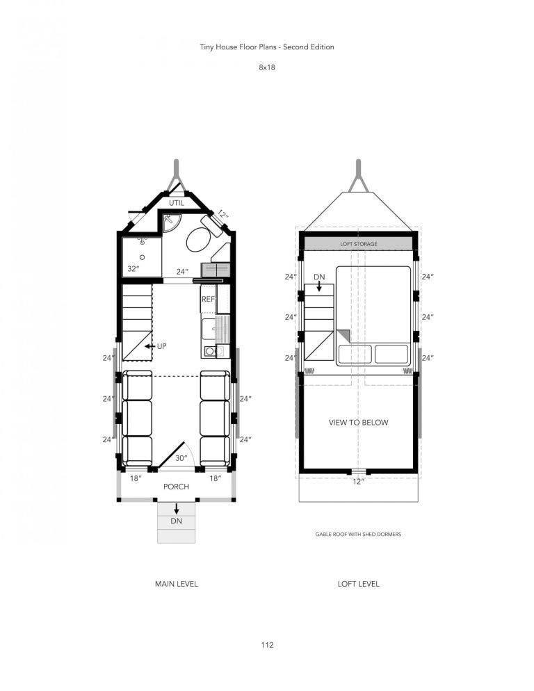 Tiny House Floor Plans 18 foot