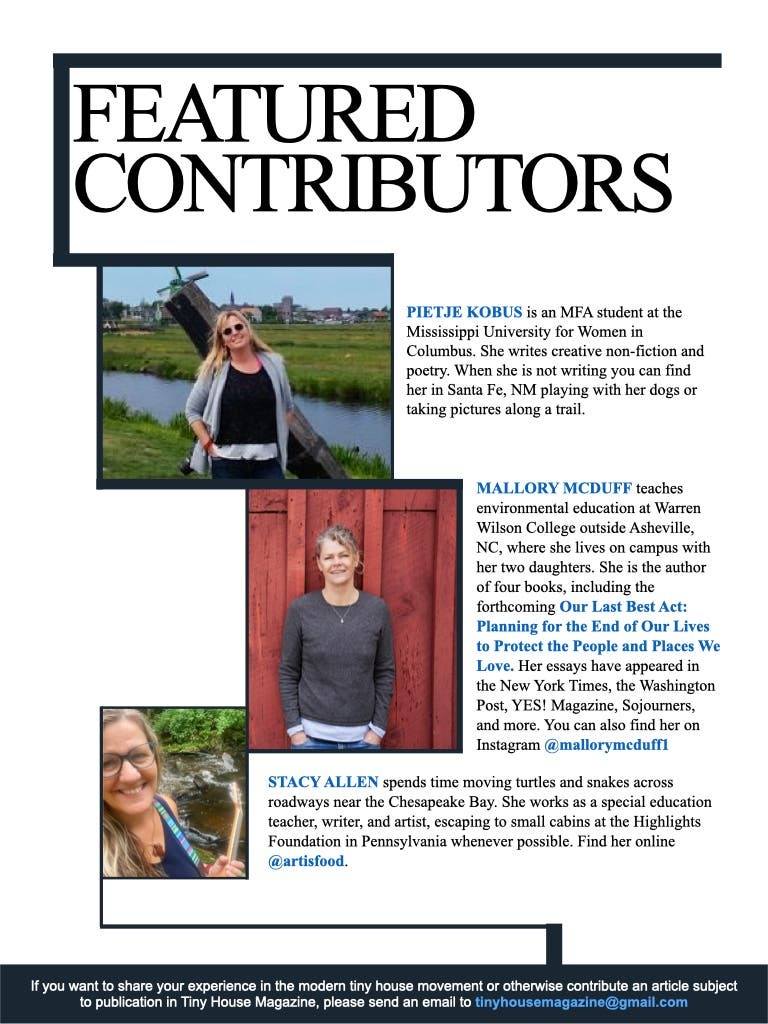 Tiny House Magazine contributors