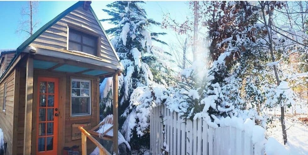 Winter at the tiny house