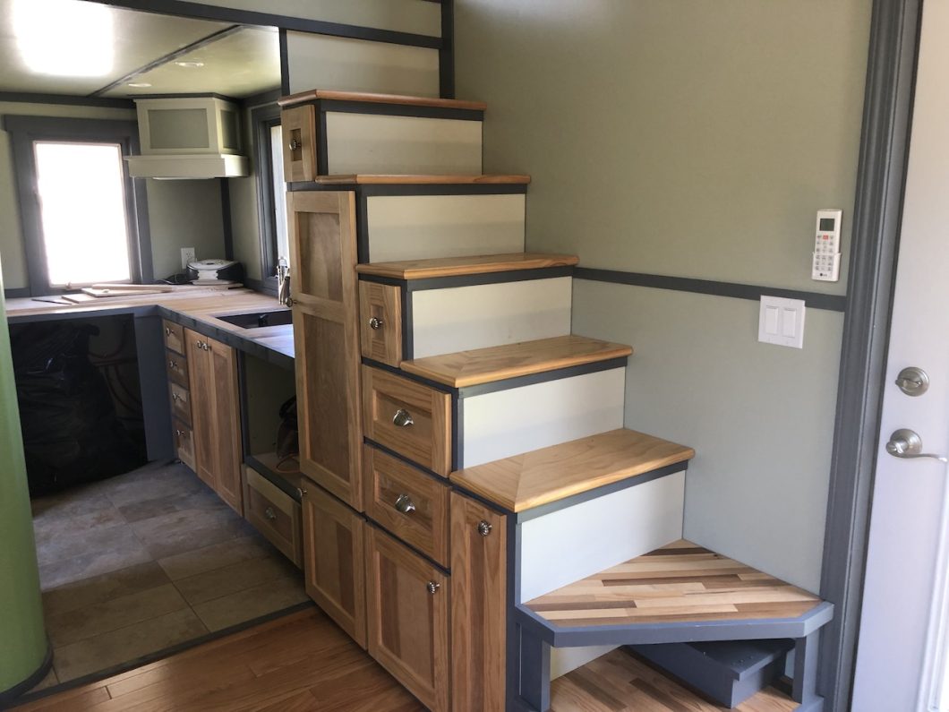 tiny house stairs