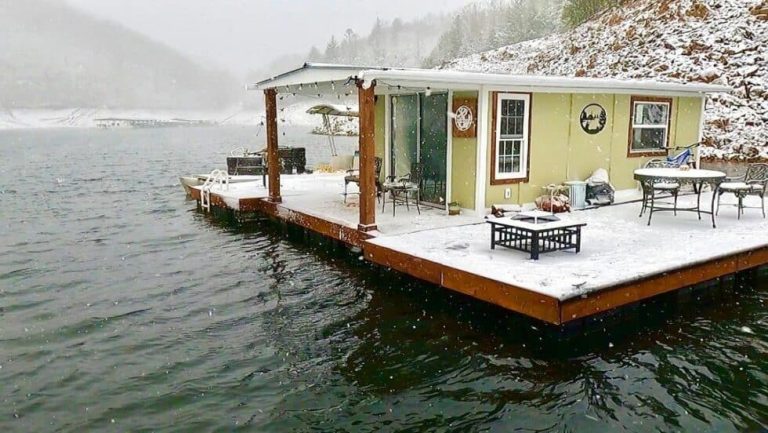 floating cabin