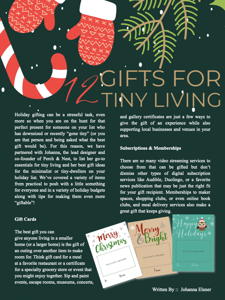 Tiny house gift ideas