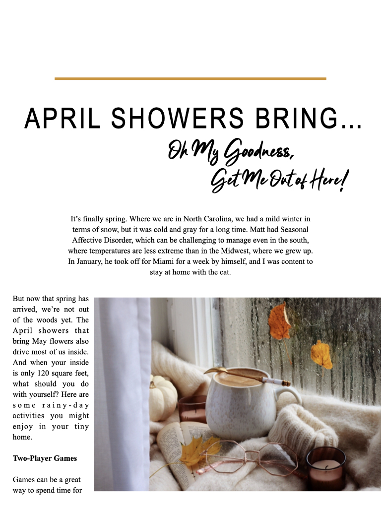 April showers