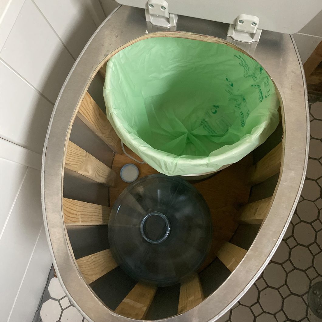 composting toilet bucket
