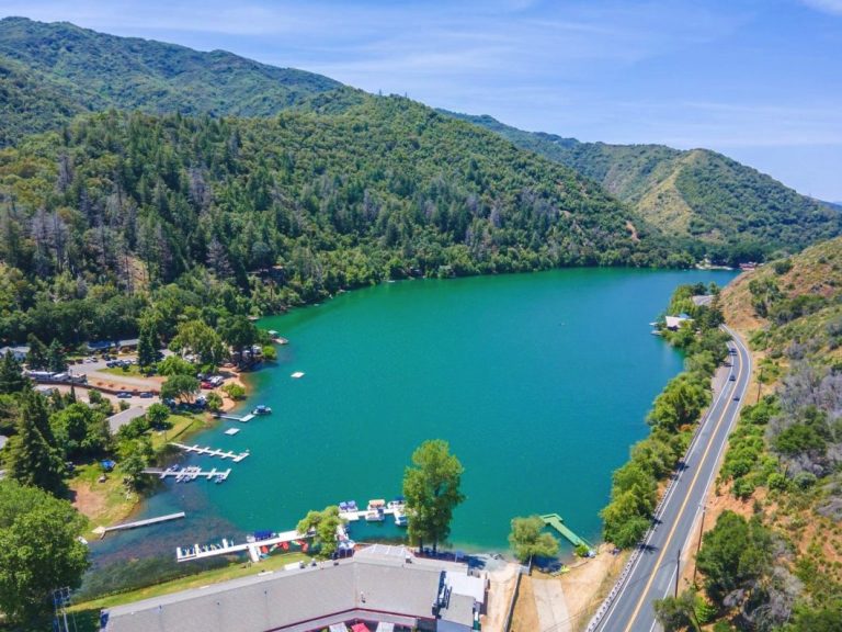 Blue Lakes Village overhead view